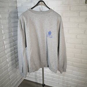 The Home Game NHL Men's Size Large Grey Toronto Maple Leaf Sweatshirt